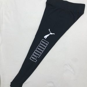 Puma | Black Logo Legging